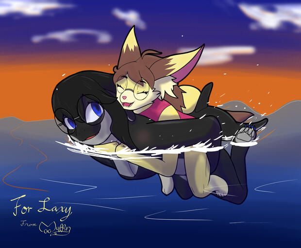Laxy used surf!